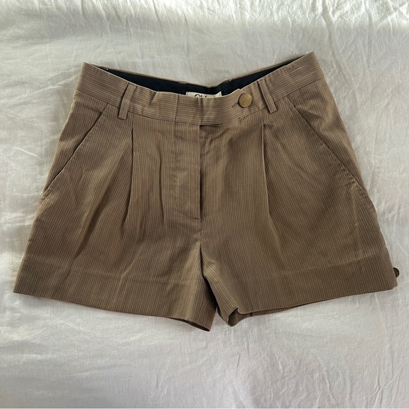 Chloé Vintage Pin Stripe Button Trouser Shorts - Picture 1 of 6